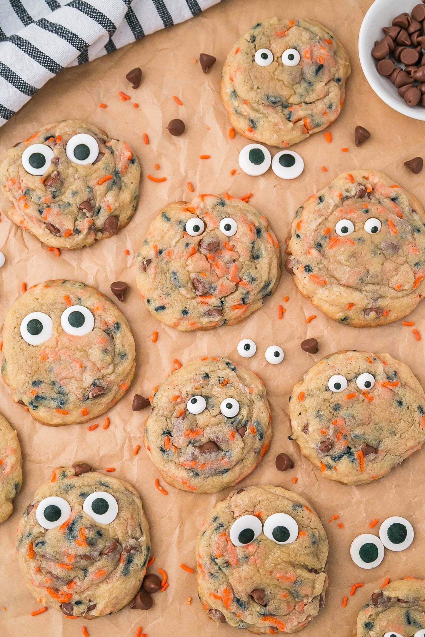 Halloween Chocolate Chip Cookies