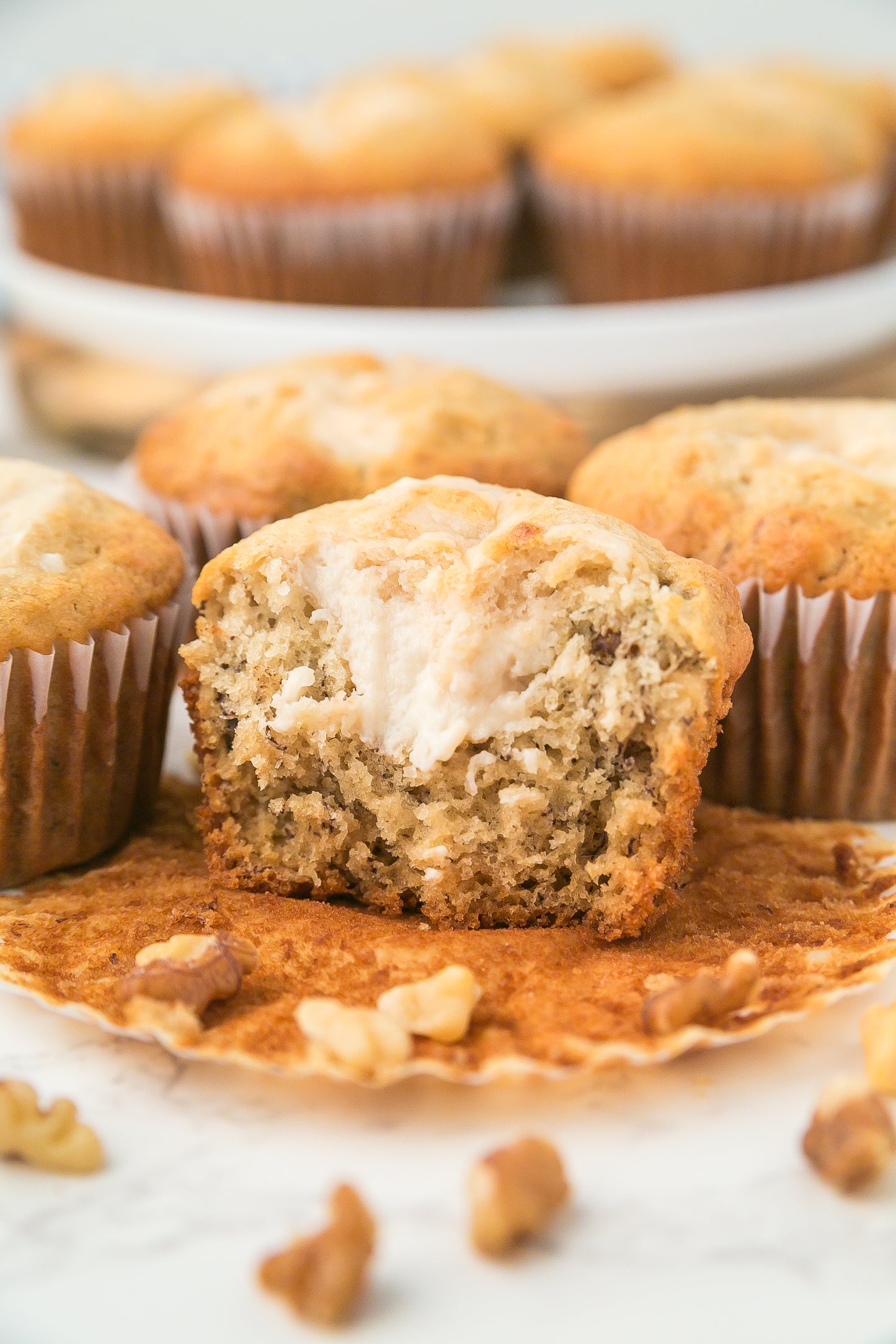 Banana Cream Cheese Muffins