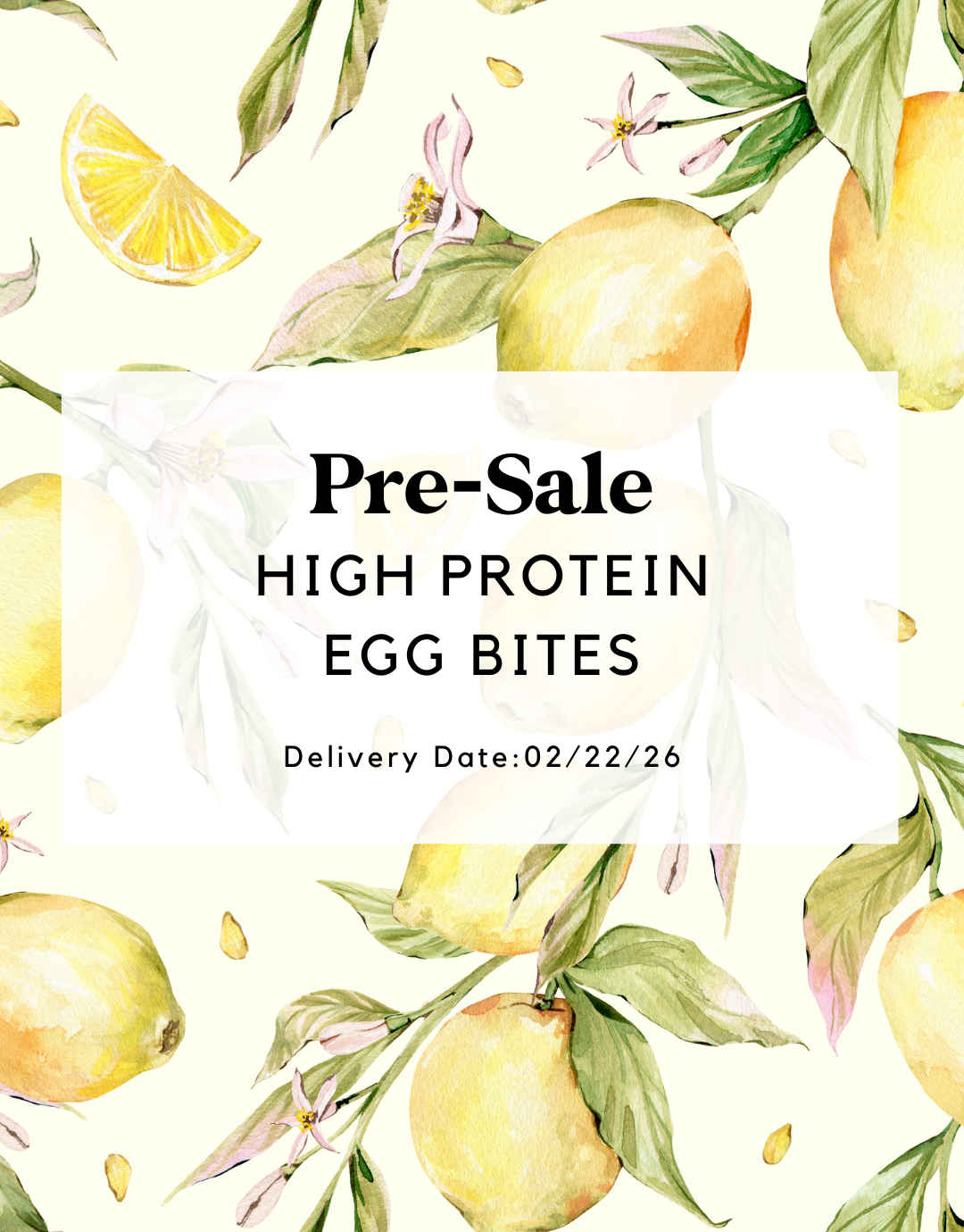 High Protein Egg White Bites (Pre-Sale)