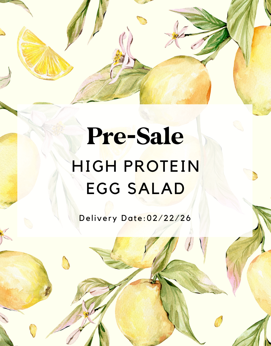 High Protein Egg Salad (Pre-Sale)