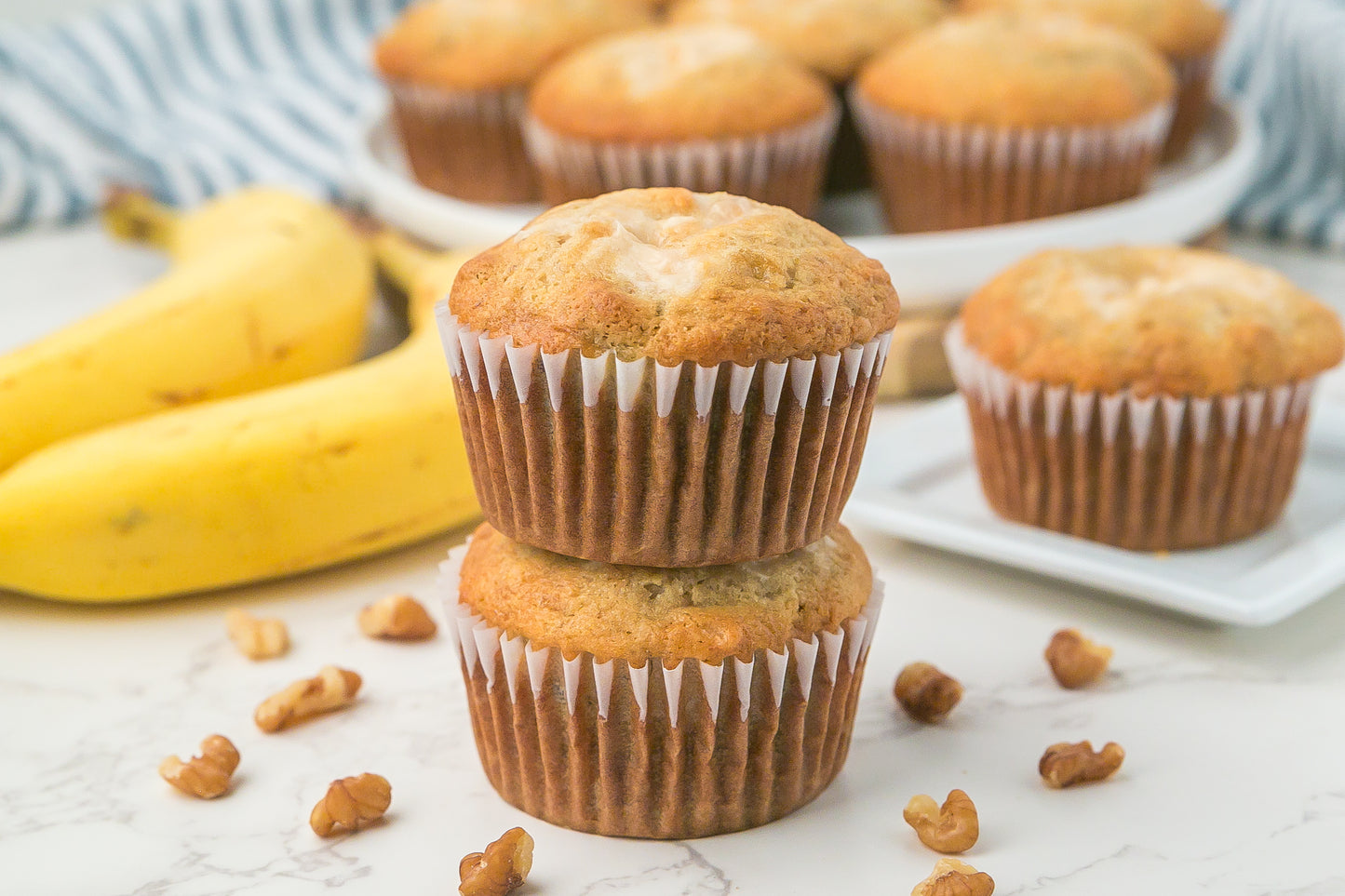 Banana Cream Cheese Muffins