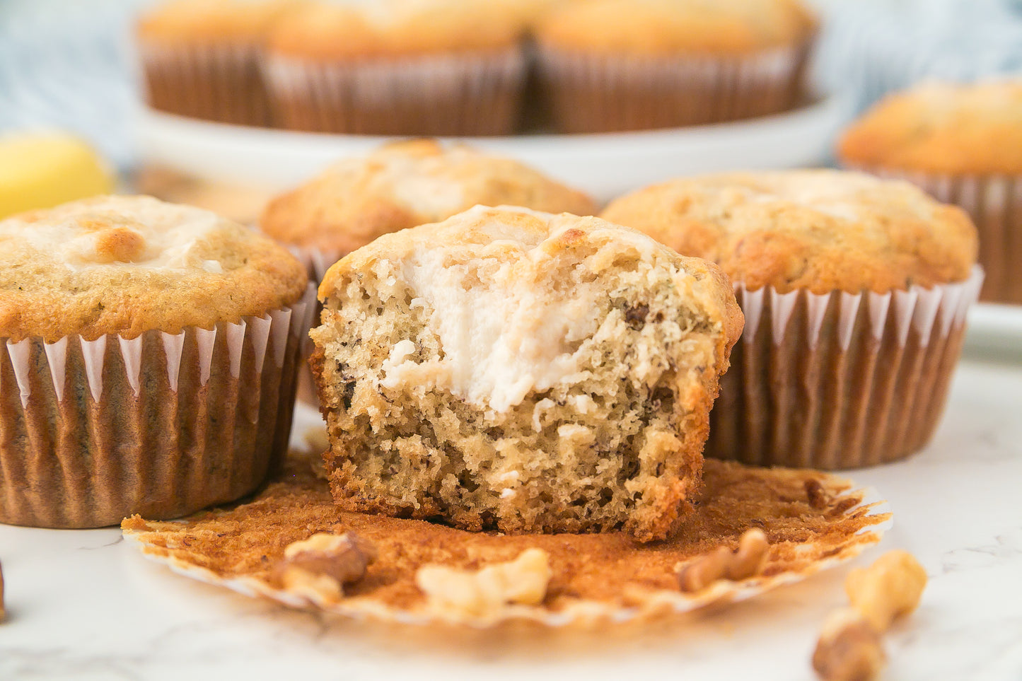 Banana Cream Cheese Muffins