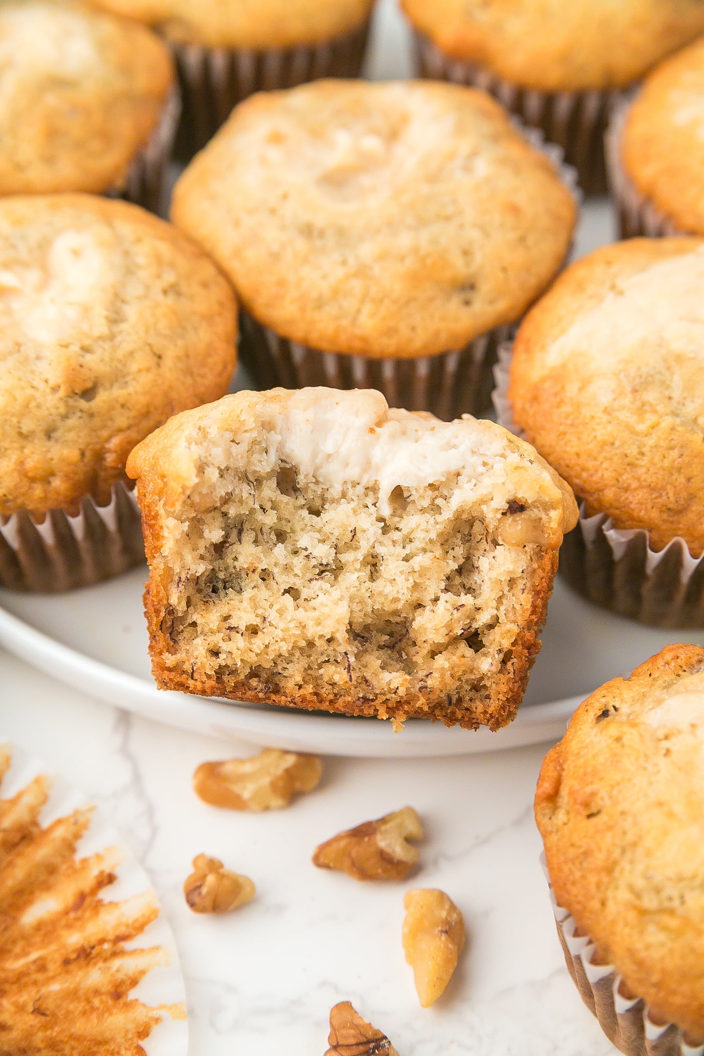 Banana Cream Cheese Muffins