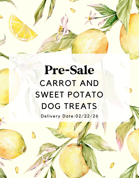 Carrot and sweet potato dog treats