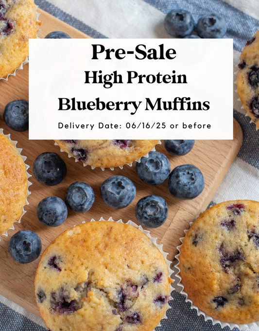 High Protein Blueberry Muffins